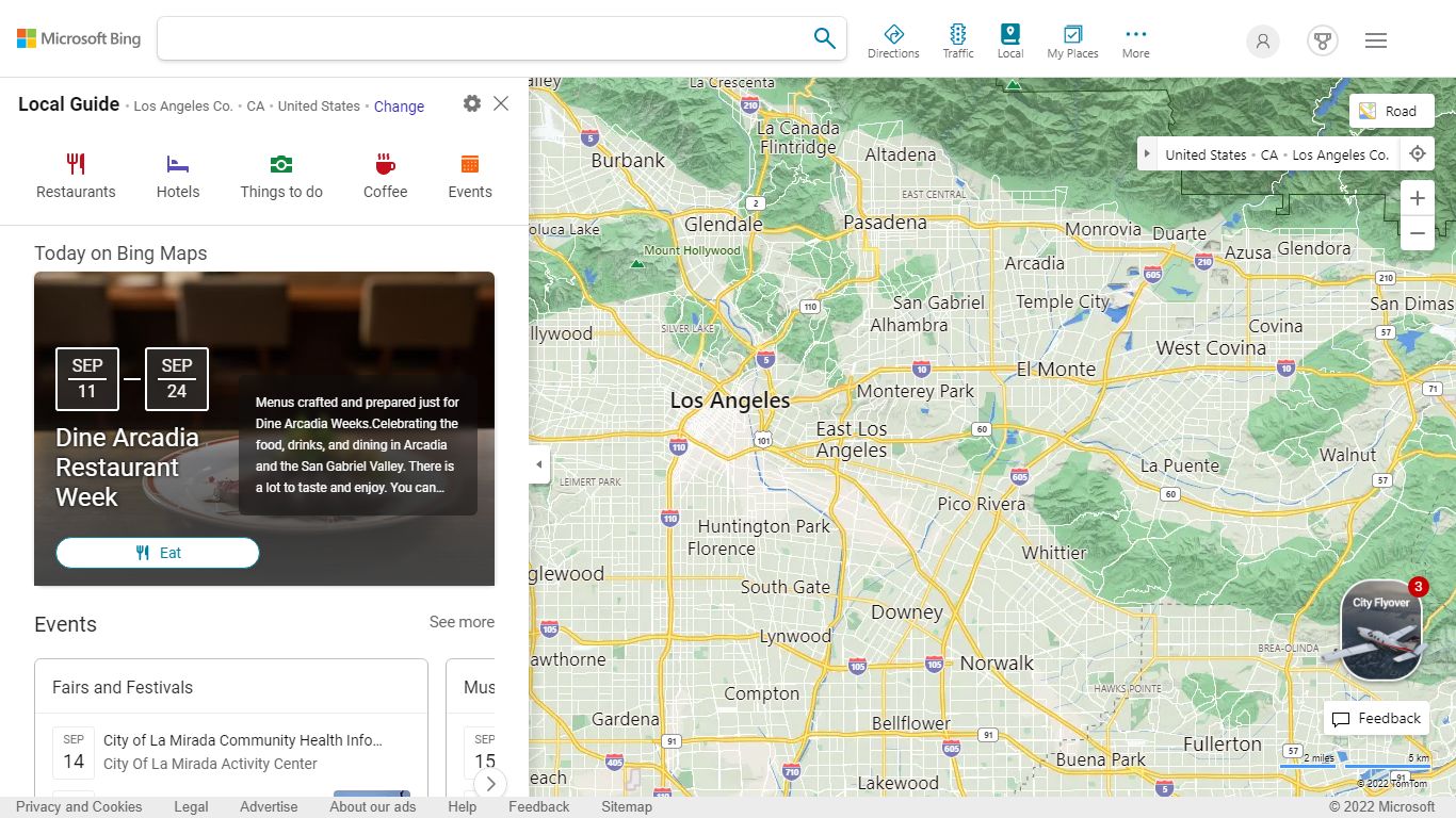 Bing Maps - Directions, trip planning, traffic cameras & more